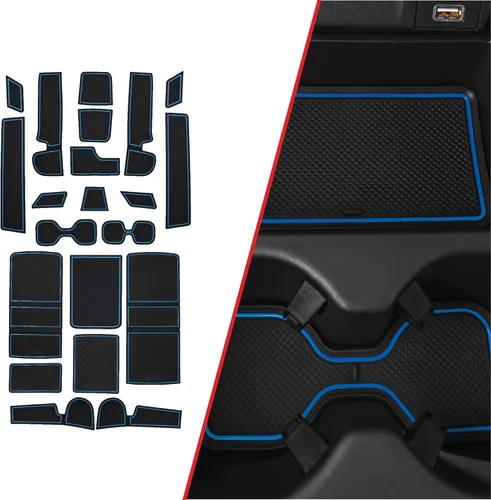 Miniatura 7 de CupHolderHero Compatible con accesorios Honda CR-V 2017-2022 – Insertos de portavasos antipolvo antideslizantes personalizados de alta calidad, Rojo
