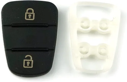 ESC EDP1124 Almohadilla de goma 2 botón Flip Car Remote Key Shell Insert Case Cover para Hyu.ndai Ki.a
