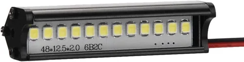 Miniatura 9 de Dilwe RC Car LED Light Bar, RC Crawler 6.102 in LED Light Bar LED Lámpara para 90046 90048 SCX10 1:10 Control Remoto Coche RC Piezas