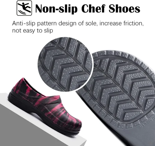Miniatura 3 de Zapatos de chef para hombres y mujeres, zuecos de cocina para hombre, zapatos de cocina para hombre, zapatos de trabajo de enfermera, zapatos