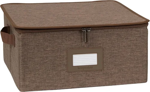 Miniatura 81 de Covermates Keepsakes - Juego de cajas de almacenamiento con cierre de cremallera, paquete de 3 cubos organizadores de poliéster resistente, diseño