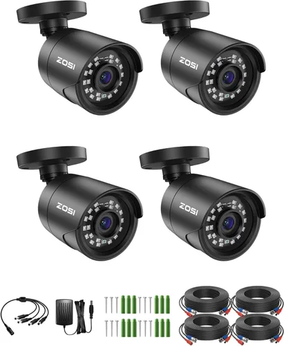 Miniatura 9 de ZOSI Cámara de Seguridad para el Hogar HD de 2MP 1080p para Exteriores e Interiores (Híbrida 4 en 1 HD-CVI/TVI/AHD/960H CVBS Analógica), Cámara