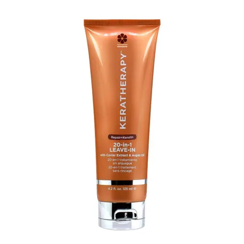 KERATHERAPY KeratinFIXX 20 en 1 con infusión de queratina sin enjuague, 4.2 onzas líquidas, 4.2 fl oz – Acondicionador alisador sin enjuague