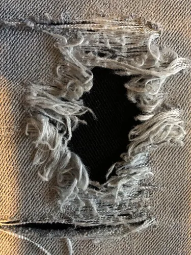 Miniatura 3 de Parches de mezclilla elástica negra súper resistente para planchar - de Holey Patches (tamaños surtidos) (1-5" x 8")