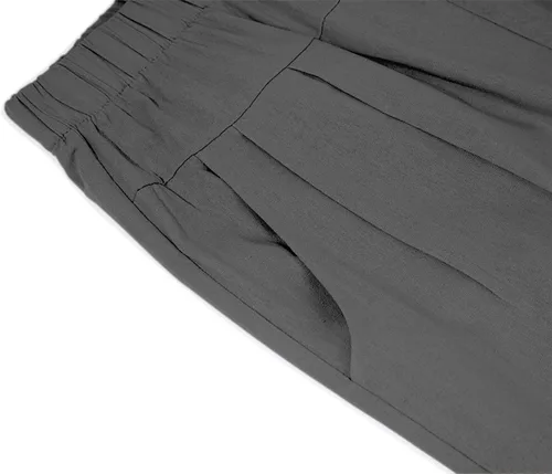 Miniatura 5 de yoeasy Pantalones capri de lino para mujer, holgados, cómodos, con cintura elástica, con bolsillos