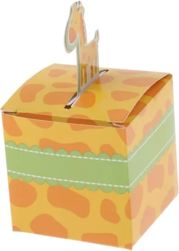 jojofuny Caja de papel de caramelo caja de regalo de fiesta caja de dulces de boda caja de dulces de dibujos animados de cumpleaños caja de dulces