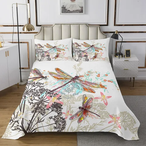 Miniatura 10 de Feelyou Colcha de sirena tamaño individual para niños y niñas, diseño de arco iris, colorido, cola de sirena, juego de ropa de cama impresa, lindo