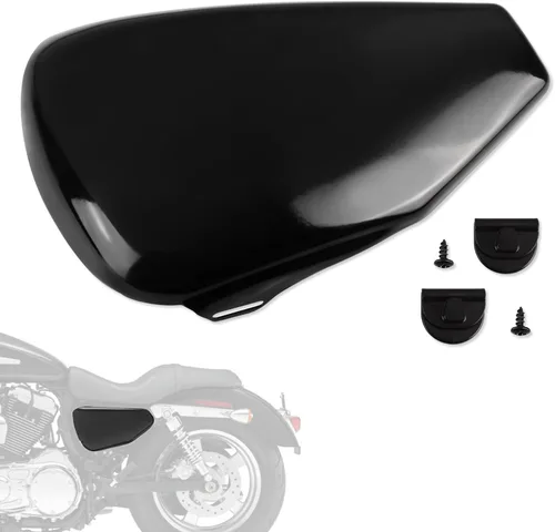 Miniatura 2 de Tapa de batería izquierda para Harley Davidson Sportster XL modelos 2004-2013 XL1200 XL883, negro