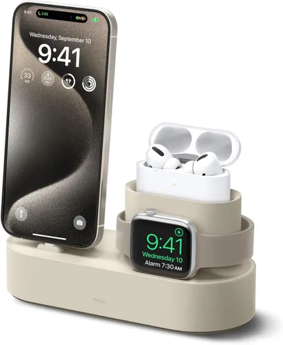 Miniatura 10 de elago Estación de carga 3 en 1 compatible con Apple Watch Series 11/10/9/8/7/6/5/4/3/2/1/SE3/SE2/SE1, Apple AirPods Pro 2/1, AirPods 3/2/1 y todos