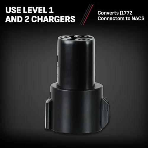 Miniatura 2 de Schumacher Electric Adaptador NACS para cargadores EV compatibles J1772, para cargadores de nivel 1 y nivel 2, tamaño compacto, carga tu Tesla desde