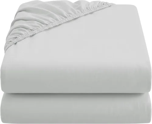 Miniatura 31 de HBHLFZ Sábana Bajera Ajustable King Solamente, Sábana Bajera Suave y Transpirable - 78"x80" Sábana Bajera Ajustable King Size con Bolsillos Blanco