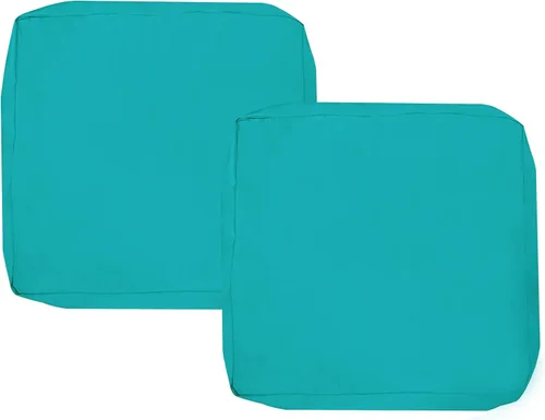 Miniatura 15 de Sqodok - Fundas para cojines de patio de 18 x 18, fundas impermeables para cojines de exterior de repuesto, 2 unidades, fundas para asientos