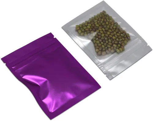 Miniatura 16 de PABCK: Paquete de 100 bolsas transparentes reutilizables con cierre hermético para almacenar alimentos, Negro