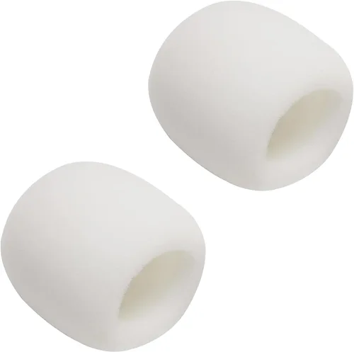 Fielect 2 unids micrófono cubierta esponja espuma micrófono cubierta de micrófono de mano protección protección micro espuma filtro blanco para