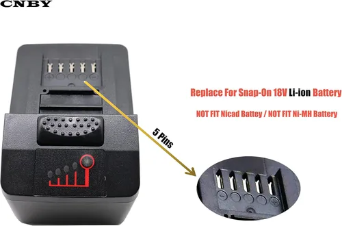 Miniatura 5 de 2 baterías CTB8185 CTB8187 de 18 V, 4 Ah, 4000 mAh, repuesto para CTB8185 CTB7185 CT8850 CT7850 CDR7850H CTL7850 CT8815 CT8850 CT9075 CT9100 CT9010