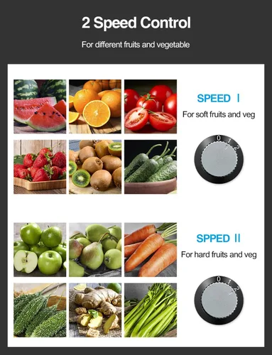 Miniatura 3 de Máquina exprimidora, extractor centrífugo de 800 W, con conducto de alimentación de boca ancha de 3 pulgadas para frutas y verduras, fácil