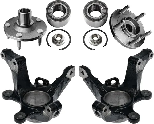 Miniatura 39 de Detroit Axle - Nudos de dirección delanteros de 2.5L de 2 piezas para Toyota 12-17 Camry, 2 nudos de dirección y conjunto de rodamiento de rueda