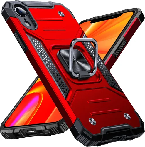 Miniatura 91 de Anqrp Funda resistente para iPhone 6/7/8/SE/SE2 con soporte de anillo mejorado y agarre, grado militar, a prueba de golpes, resistente y robusta
