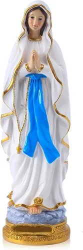 Estatua de la Virgen María de resina de 12 pulgadas - Figurina de la Madre María católica, estatua de la Santísima Madonna Nuestra Señora de la