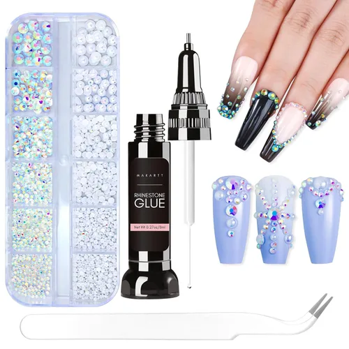 Miniatura 13 de Makartt 3D Gel de Arte de Uñas para Esculpir: Gel de Uñas 3D Multifuncional de 15g Transparente 3-en-1 para Moldear y Pintar Diseños de Uñas