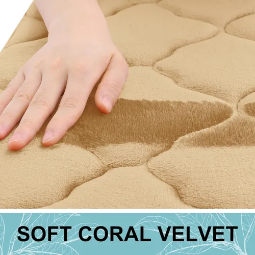 Miniatura 3 de OLANLY Alfombra de baño de espuma viscoelástica de 30 x 20 pulgadas, ultra suave y absorbente, antideslizante, cómoda, lavable a máquina, para suelo