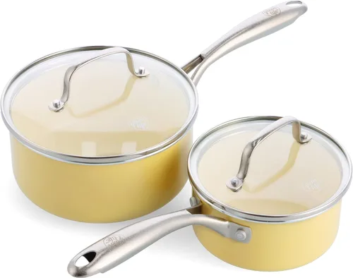Miniatura 26 de GreenLife Artisan - Sartén antiadherente de cerámica saludable, cazuela jumbo de 5 cuartos de galón con mango ayudante y tapa, mango de acero