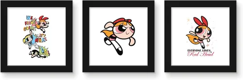 Miniatura 7 de Trends International Gallery Pops Cartoon Network The Powerpuff Girls - Paquete de arte de pared de flores (paquete de 3)