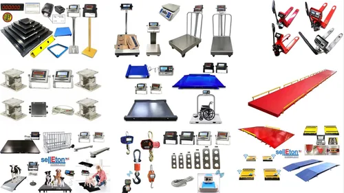 Miniatura 7 de SellEton SL-4x4-10k-NN - Báscula de suelo de 10,000 libras x 1 libra, 48 x 48 pulgadas, precisa, con indicador digital de metal inteligente