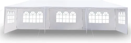 Miniatura 14 de Tienda de campaña instantánea de 10 x 10 pies para fiestas, carpa para exteriores, refugio impermeable y portátil con tela de polietileno, tubos