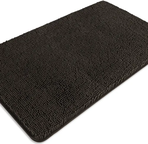 Miniatura 689 de Alfombra de baño pequeña de 12 x 18 pulgadas, lavable y absorbente, antideslizante, alfombra de baño de felpilla gruesa y suave para baño, ducha
