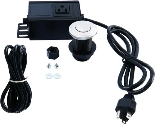 Homend - Kit de interruptor de aire en la parte superior del fregadero, interruptor de aire para eliminación de basura, botón superior del