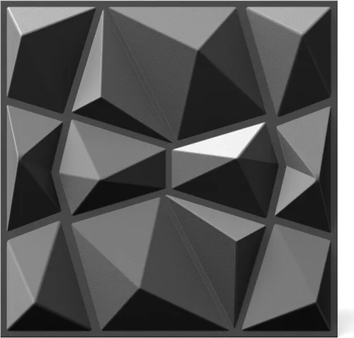 Miniatura 9 de INMOZATA Paneles de pared 3D para decoración de pared interior, paquete de 33 paneles decorativos de pared de 12 x 12 pulgadas con diamantes, panel