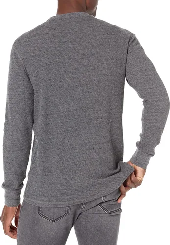 Miniatura 4 de Tienda Essentials - Camisa de manga larga con ajuste regular de punto de gofre para hombre