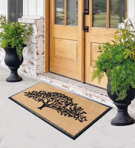 Miniatura 134 de A1HC Tapete para Puerta de Fibra de Coco Natural y Caucho, 30"x48" – Grueso, Duradero, Resistente, Anti-Desprendimiento, Resistente a