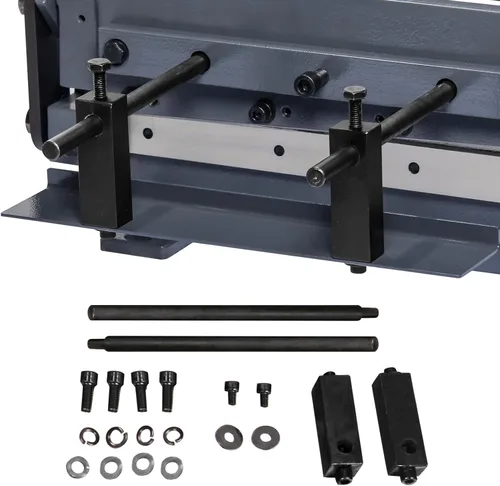 Miniatura 3 de KAKA INDUSTRIAL Tijeras de metal, cizalla de mano de banco de 12 pulgadas, cortador de metal para hoja, placa de acero, capacidad de corte de 12 x