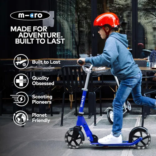 Miniatura 6 de Micro Kickboard - Micro Cruiser LED - Monopatín Micro plegable de dos ruedas con diseño suizo, para niños con deslizamiento suave y ruedas grandes