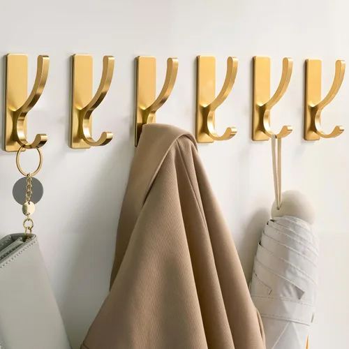Miniatura 15 de pickpiff Ganchos adhesivos de pared para toallas, gancho adhesivo resistente (13 libras), colgador para puerta, baño, dormitorio, armario