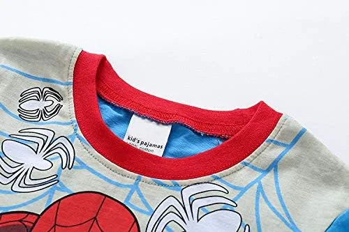 Miniatura 4 de Naix Spiderman - Conjunto de pijama para niños de 2 a 7 años pijama de algodón para niños pequeños