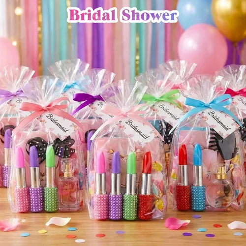 Miniatura 6 de DomeStar 24 unidades de bolígrafos de bola divertidos en masa, bolígrafos de bola de novedad con forma de lápiz labial de strass, lindos regalos