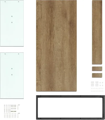 Miniatura 8 de ivinta Mesa de comedor de cristal para 4-6 personas, mesa de cocina rectangular de 55 pulgadas para espacios pequeños, comedor, sala de estar