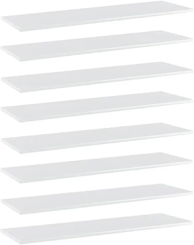 Miniatura 193 de 8 tableros de repuesto para estanterías, paneles de repuesto de aglomerado, unidades de almacenamiento, estantes organizadores, roble Sonoma de 15.7