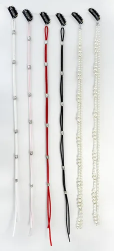 Miniatura 6 de Diadema trenzada de perlas de imitación y estilo bohemio, pinzas para trenzar el cabello, extensiones de cabello largo, cadena de cabello