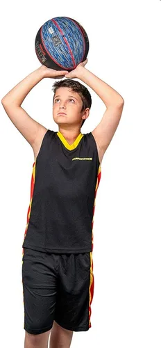 Miniatura 4 de Conjunto de camisetas de baloncesto prémium para niños, camisetas deportivas y pantalones cortos deportivos para jóvenes y niños de 6 a 12 años