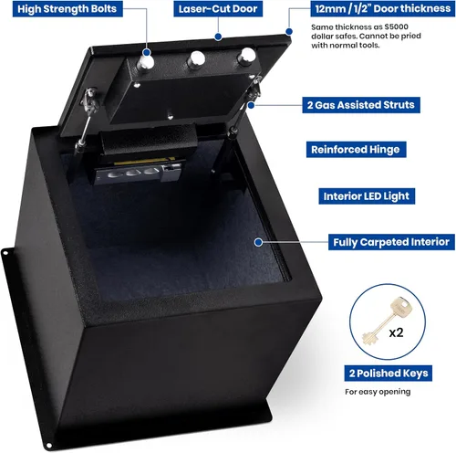 Miniatura 4 de Viking Security Safe VS-18FL - Caja fuerte mecánica grande para suelo