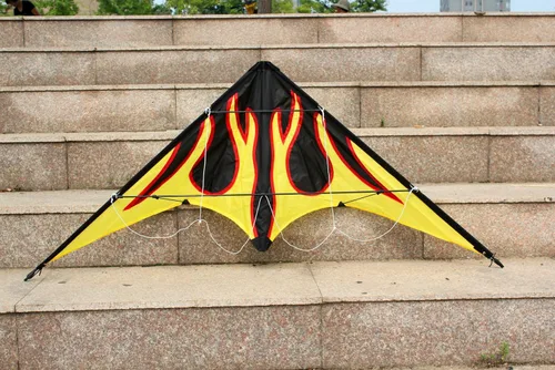 Miniatura 2 de HENGDA KITE - Cometa de rima estelar mejorada de 48 pulgadas, cometa de acrobacias de doble línea para niños y adultos, deportes al aire libre