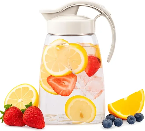 Jarra hermética de un solo toque resistente al calor para agua, café, té, otras bebidas calientes o frías, a prueba de fugas y ahorro de espacio,