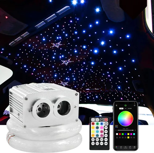 Miniatura 7 de ATOKEE Kit de Cielo Estrellado (Headliner) de 10W, 550 unidades, 0.03 pulgadas, 13.1 pies, luces de estrella de fibra óptica parpadeantes para uso