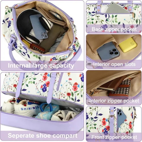 Miniatura 6 de Weekender Overnight - Bolsa de viaje de gran tamaño para hombres y mujeres