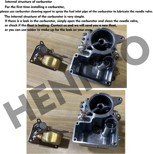 Miniatura 4 de Carter WO Carburador Marca NUEVO Para (A1223) willys MB CJ2a Ford GPW Army jeep 539 2.2L 2197CC 134Pul. cúb. l4 GAS L-HEAD de aspiración natural.