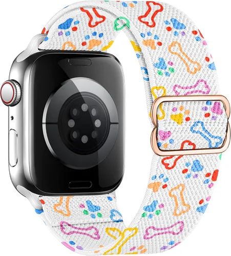Miniatura 43 de Correas elásticas de nailon compatibles con Apple Watch de 1.496 pulgadas, 1.575 pulgadas, 1.614 pulgadas, 1.654 pulgadas, 1.732 pulgadas, 1.732